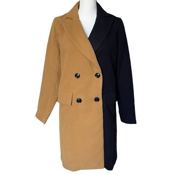 NWOT Who What Wear Target Black Overcoat - Picture 4 of 5